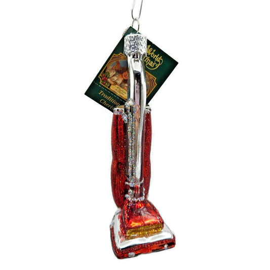 Upright Vacuum Red Christmas Holiday Tree OWC Ornament Old World Christmas