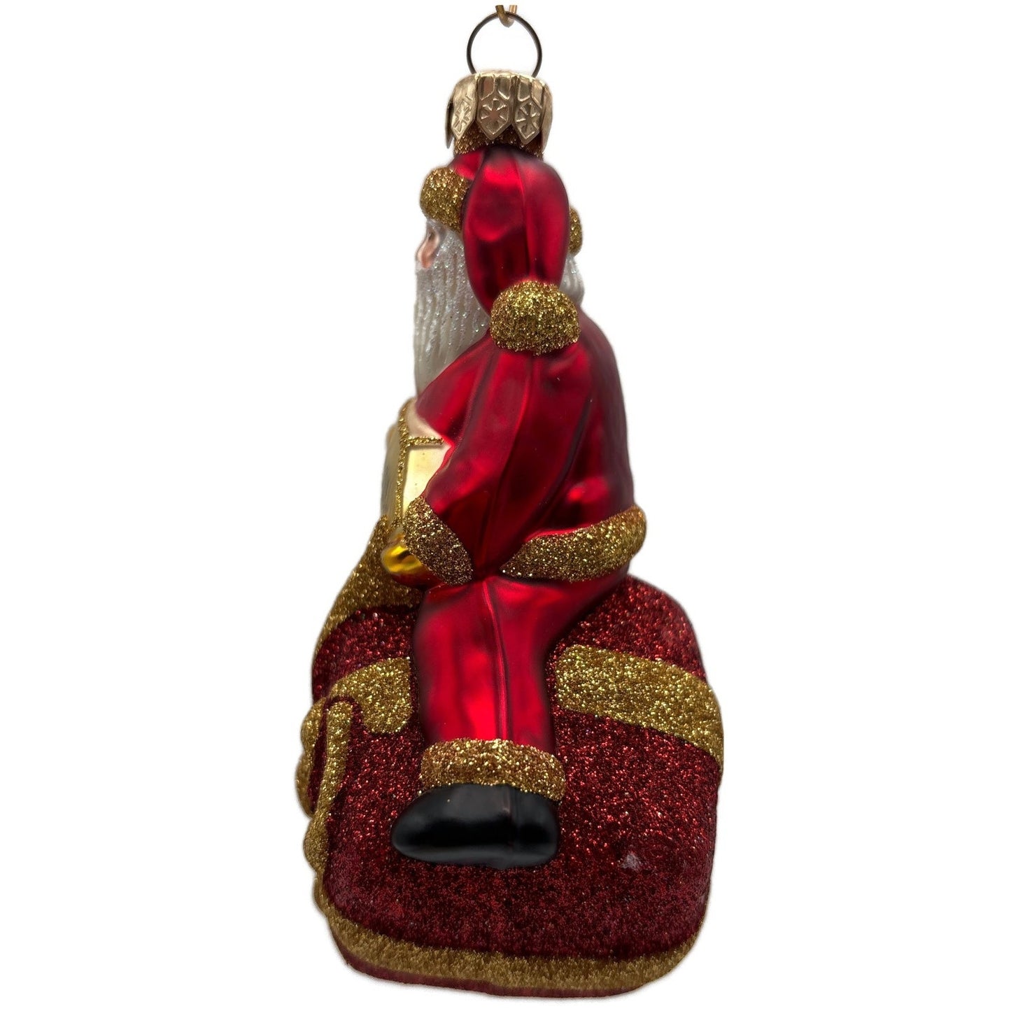 Patricia Breen For You Henry Red Gold Santa Claus Gift Christmas Tree Ornament