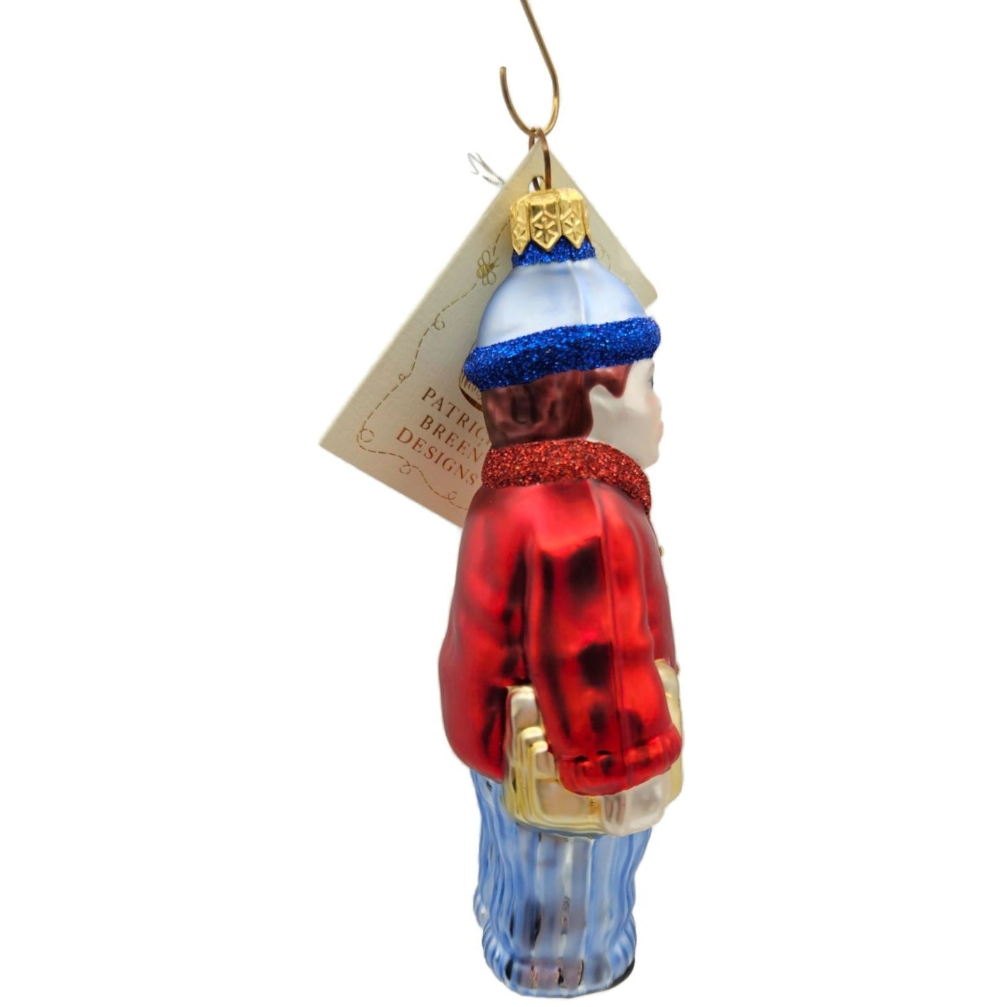Patricia Breen Henrys First Day Of School Red Blue Signed Christmas Ornament
