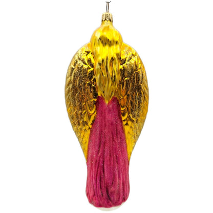 Christopher Radko Choir Angel Pink Gold Christmas Tree Ornament 97-044-0