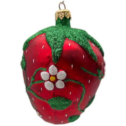 Patricia Breen Grande Strawberry Bees Fruit Red Spring Christmas Ornament NM