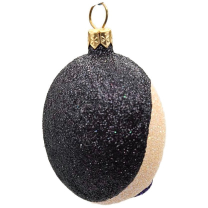 Patricia Breen Dracula Medallion Black Purple Tie Glass Halloween Ornament 2413