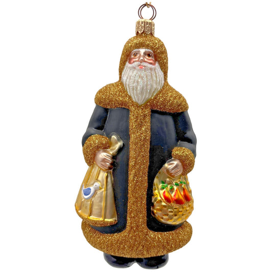 Patricia Breen Santa Partridge Pear Black Bird 12 Days of Christmas Ornament