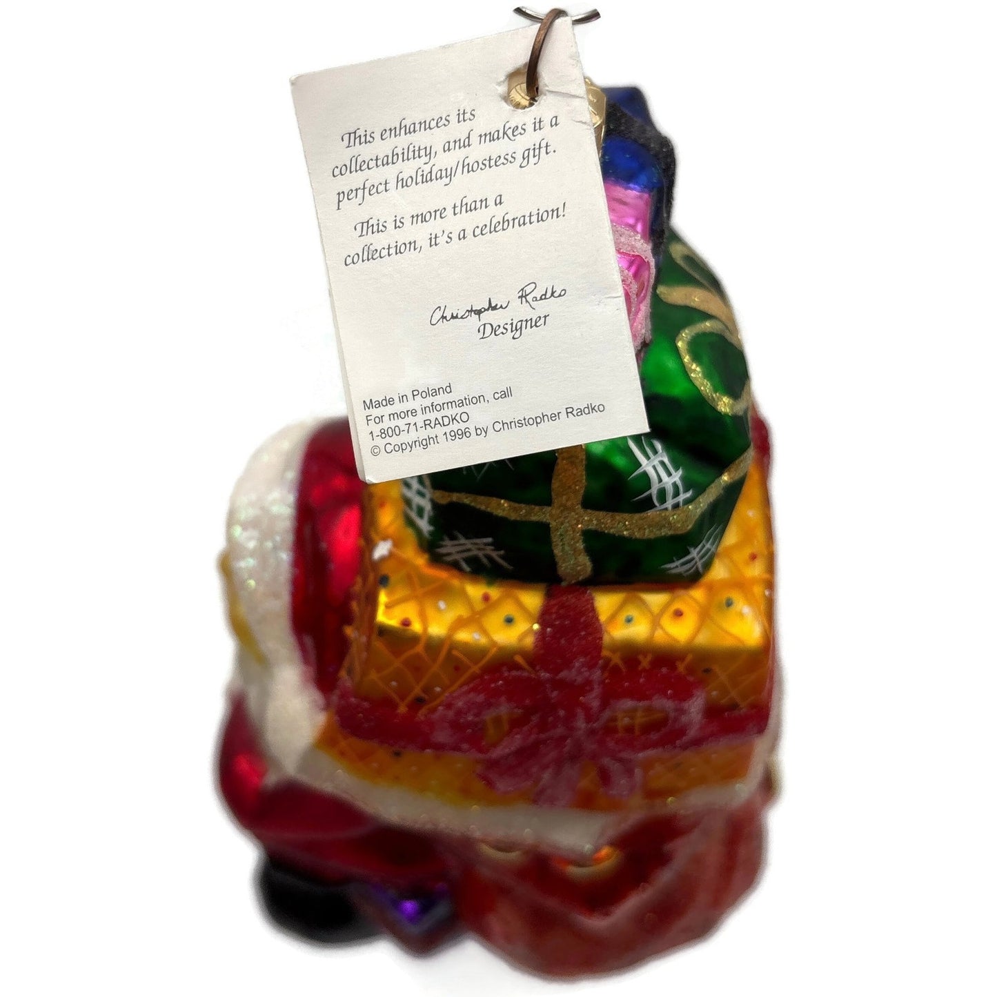 Christopher Radko Piled Mile High Santa Christmas Tree Ornament 97-234-0