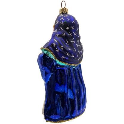Christopher Radko Christmas Magic Santa Stars Blue Christmas Ornament 96-SP-13