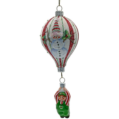 Patricia Breen Ornament Miniature Balloon Boy Snowman Holly Christmas Tree Decor