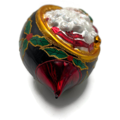 Christopher Radko Holly Jolly Christmas Santa Holiday Drop Ornament 1020956