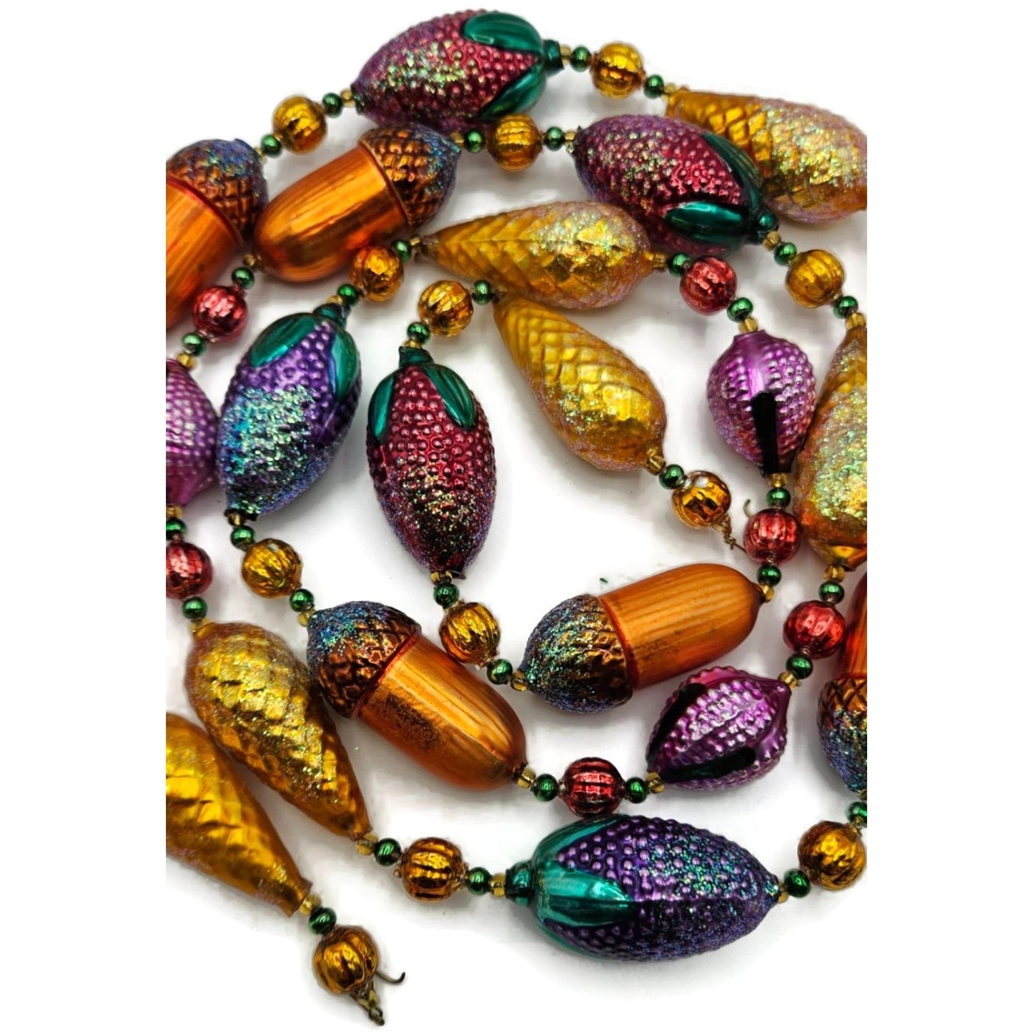 Christopher Radko Nuts and Berries Acorns Pinecones Christmas Garland 93-064-0