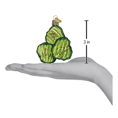 Pickle Chips Ornament: Old World Christmas Green Vegetable OWC