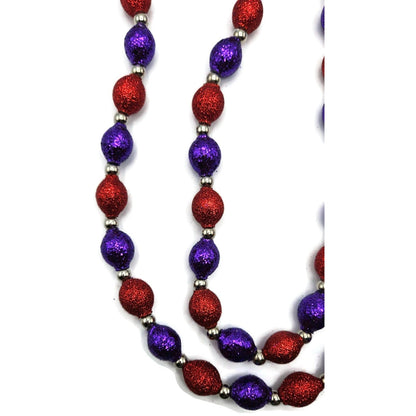 Patricia Breen Garland 2-Decorate Red Purple Beaded Christmas Halloween Ornament