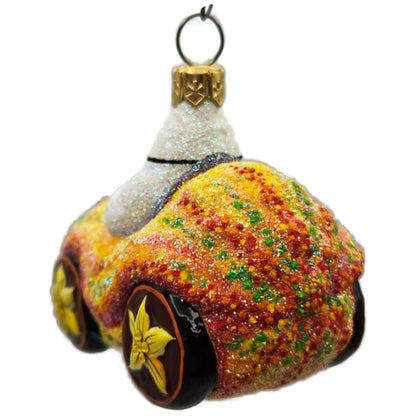Patricia Breen Halloween Hybrid Orange Gourd Ghost Glass Christmas Ornament 3011