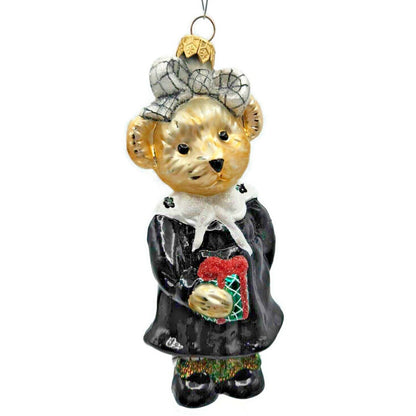 Christopher Radko Portrait in Black White Muffy Christmas Ornament 97-NAB-02