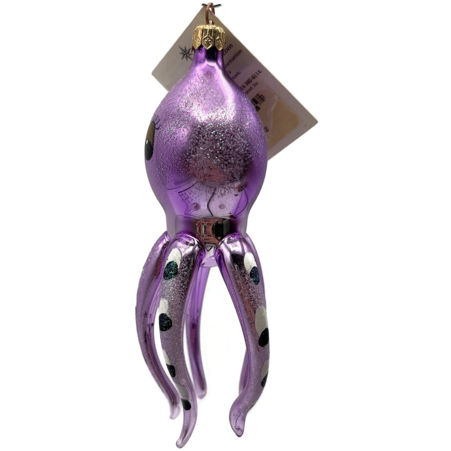 Christopher Radko Maxine Purple Octopus Glass Christmas Ornament 93-240-2