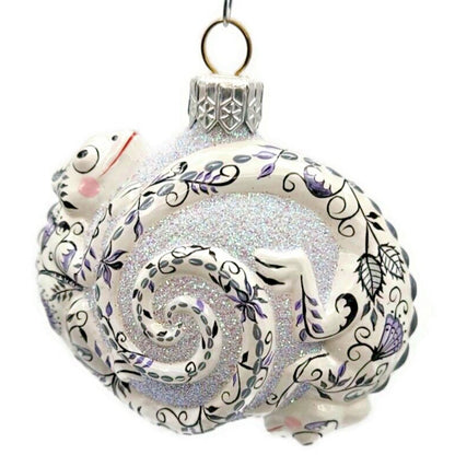 Patricia Breen Once Again for James Chinoiserie Violet Christmas Tree Ornament