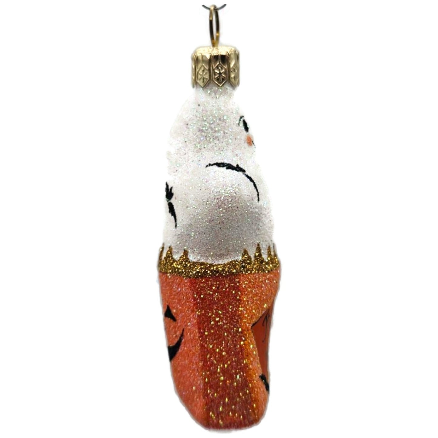 Patricia Breen Treat Seeker Orange Bag White Ghost Halloween Christmas Ornament