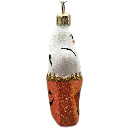 Patricia Breen Treat Seeker Orange Bag White Ghost Halloween Christmas Ornament