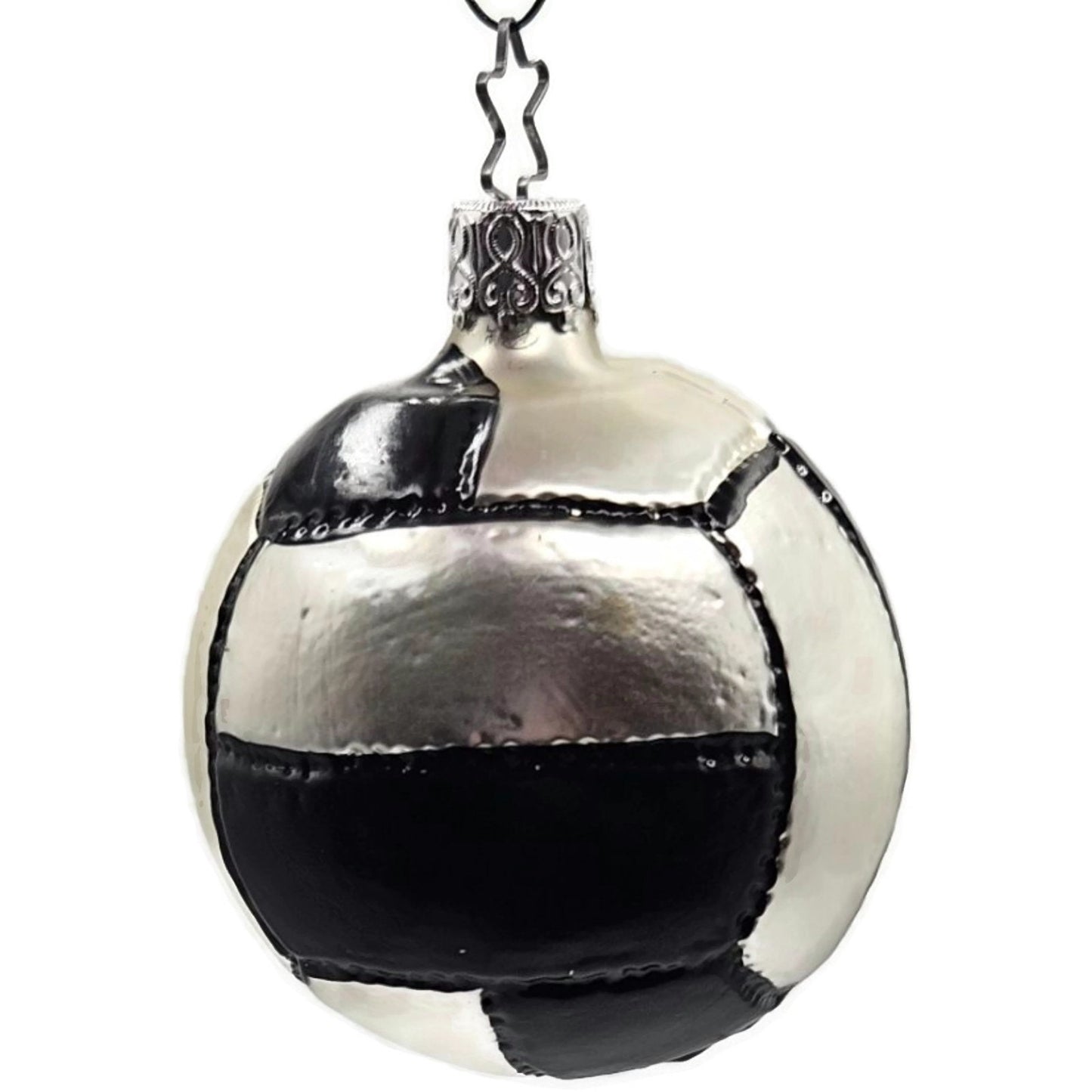 Soccer Football Face Sports Old World Christmas Tree Glass Ornament Inge Glas