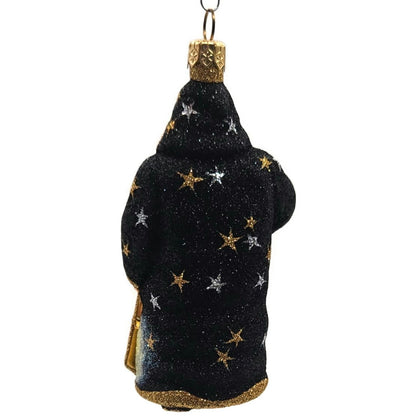 Patricia Breen One If By Land Two If By Sea Black Stars Christmas Tree Ornament