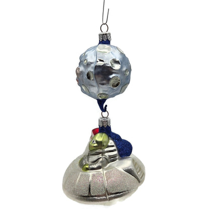 Patricia Breen Christmas in the Cosmos Santa Claus Alien Christmas Tree Ornament