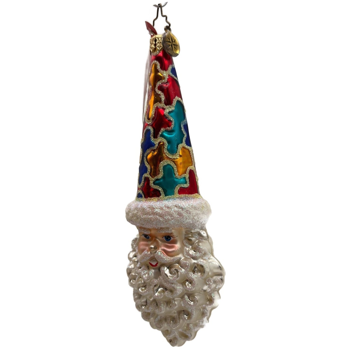 Christopher Radko Courageous Cringle Santa Christmas Tree Ornament 1014999
