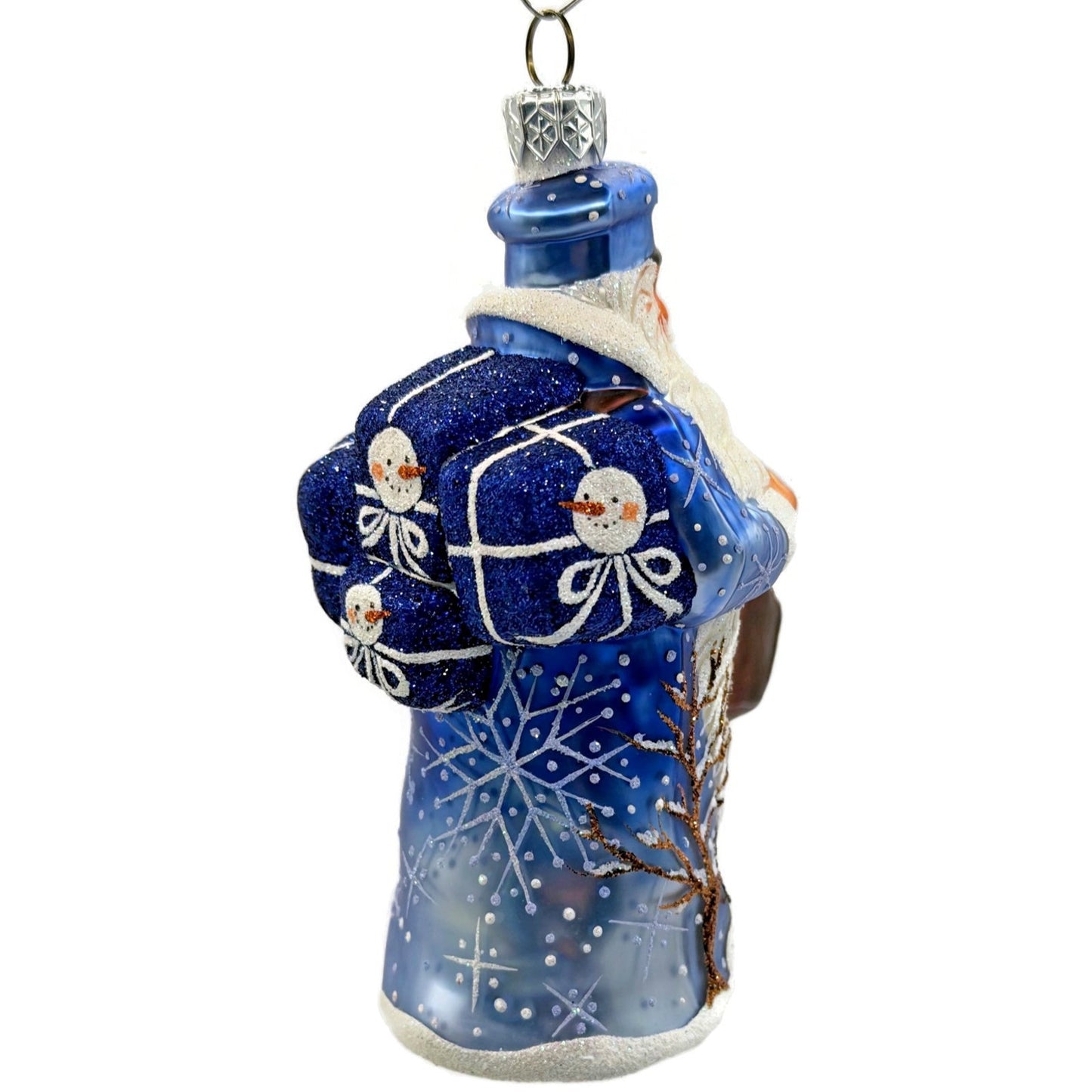 Patricia Breen Postal Santa Mailman Snowflakes Snowman Christmas Ornament 2388