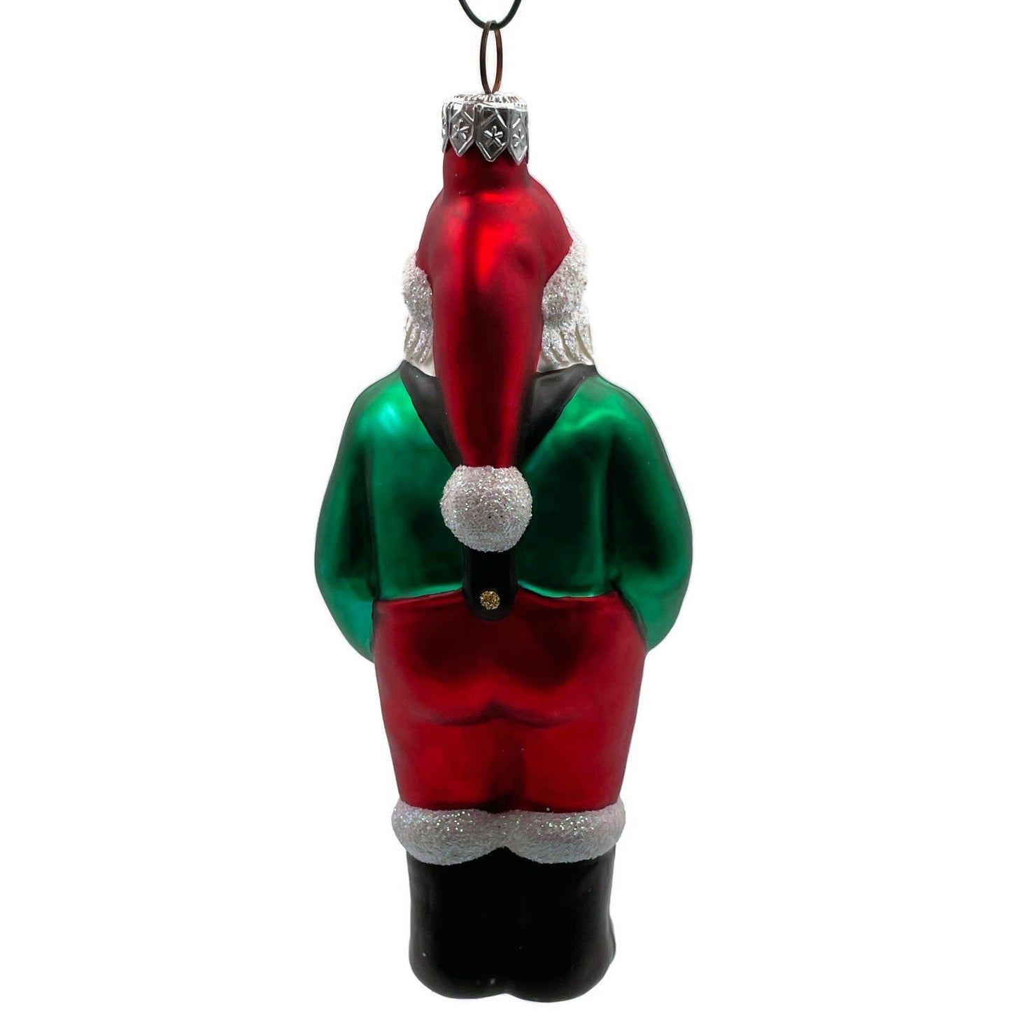 Patricia Breen Workshop Santa Claus Green Shirt Red Hat Pants Christmas Ornament