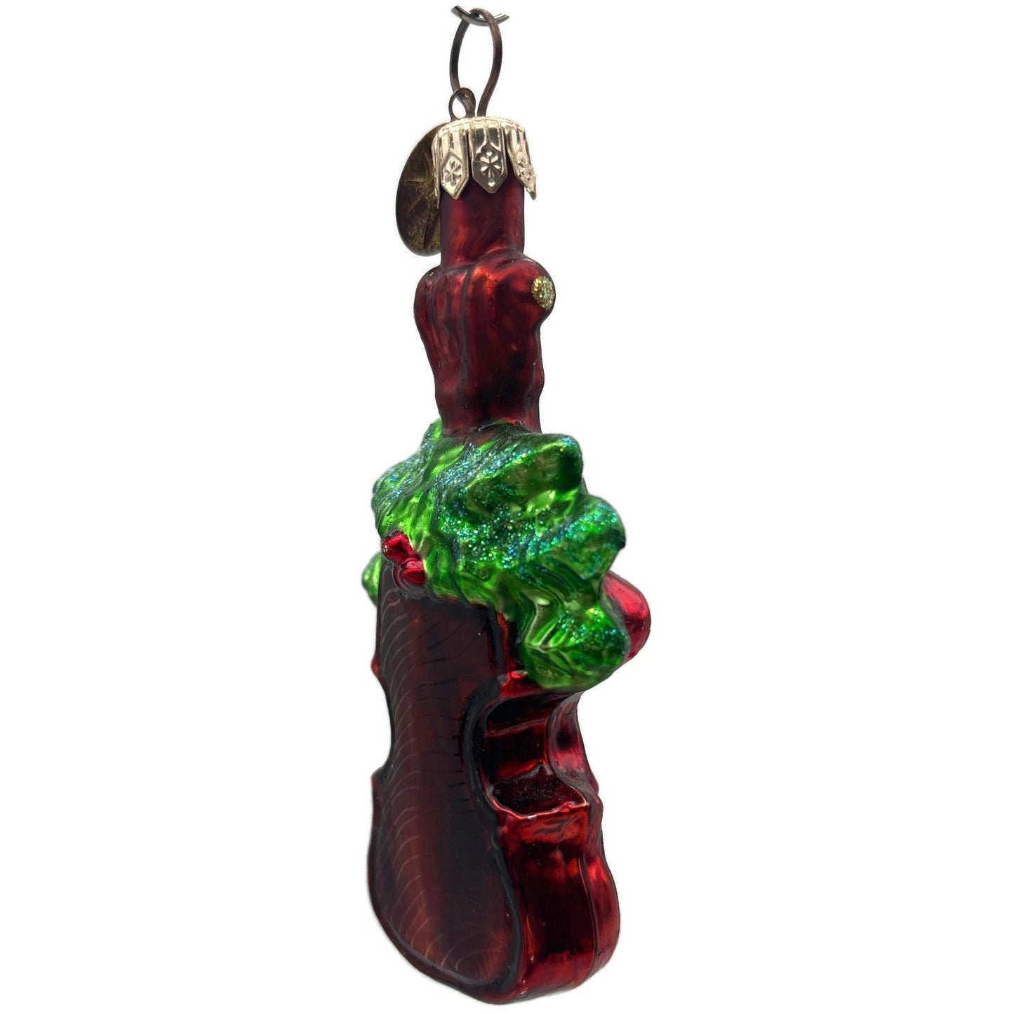 Christopher Radko Holiday Violin Gem Red Christmas Tree Ornament 00-517-0