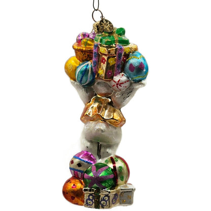 Christopher Radko Eggstra Plenty Easter Bunny Christmas Tree Ornament 0104190