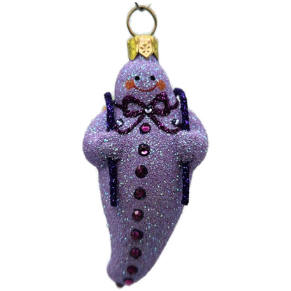 Patricia Breen Halloween Delivery Violet Purple Pumpkin Christmas Tree Ornament