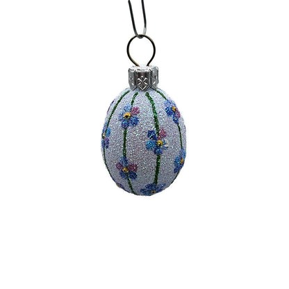 Patricia Breen Miniature Egg Please Remember Forget Me Not Easter Tree Ornament