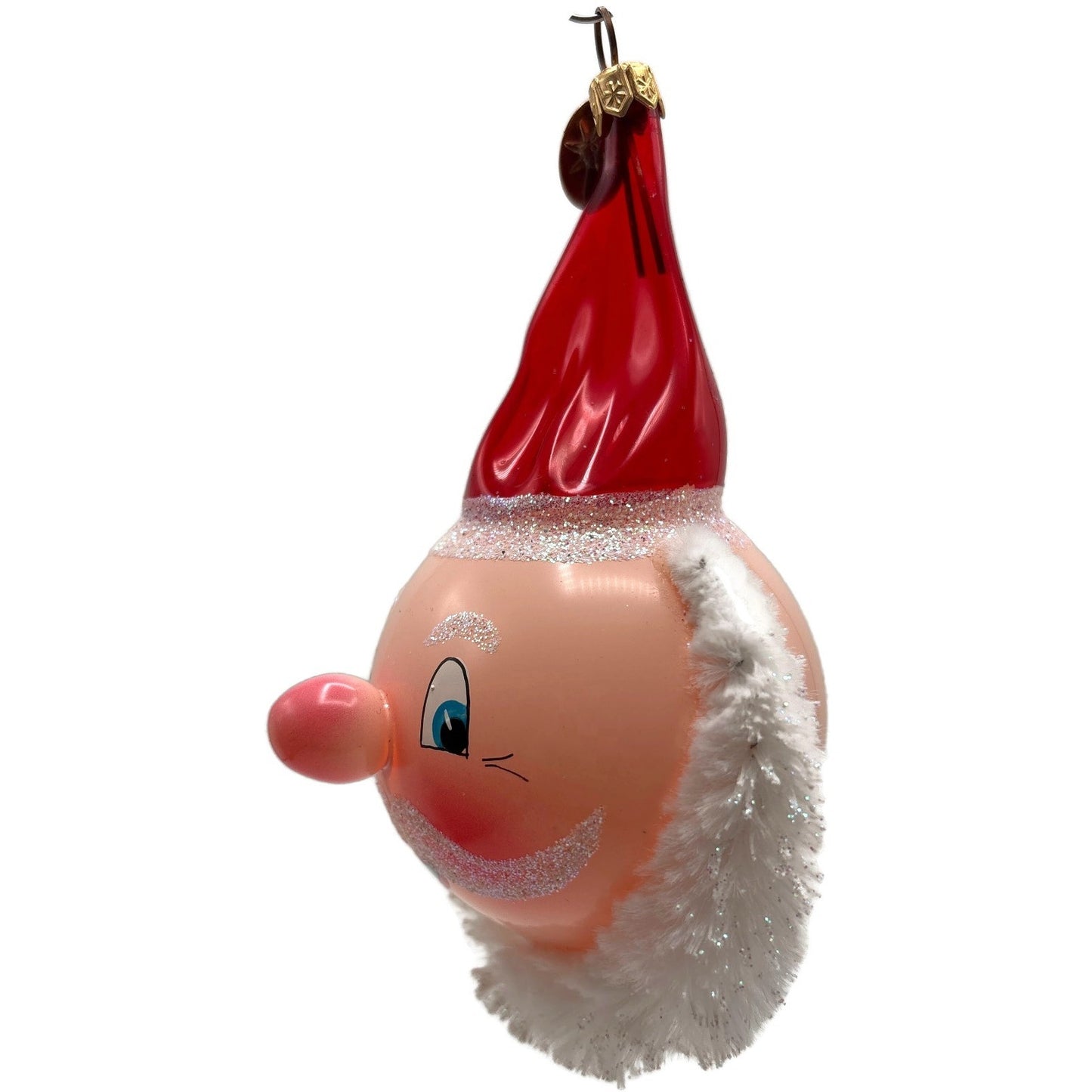 Christopher Radko Santa Blush Italian Glass Christmas Tree Ornament 0013700