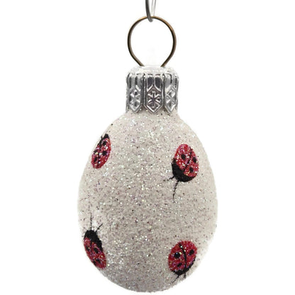 Patricia Breen Miniature Egg Ladybugs Glittered Easter Christmas Tree Ornament