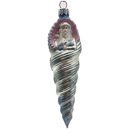 Patricia Breen Triton Santa Blue Pearl Suit Summer Nautical Christmas Ornament