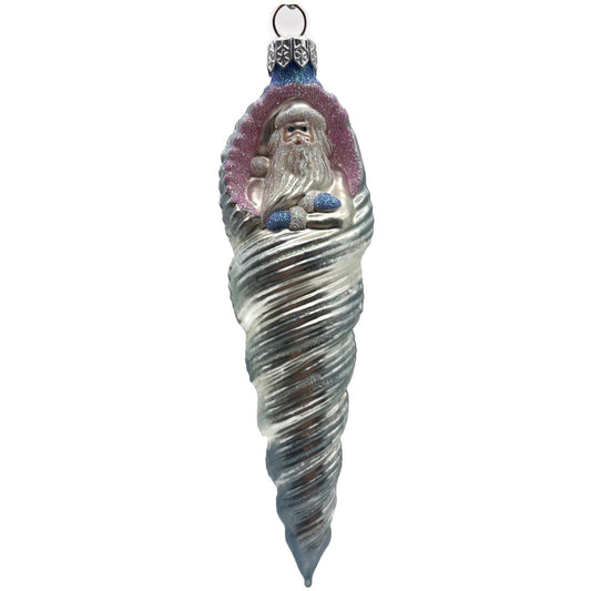 Patricia Breen Triton Santa Blue Pearl Suit Summer Nautical Christmas Ornament