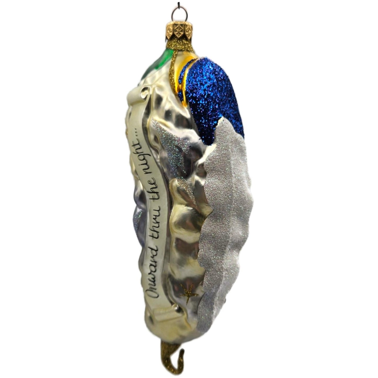 Patricia Breen Onward Through the Night Santa Reindeer Christmas Ornament NM