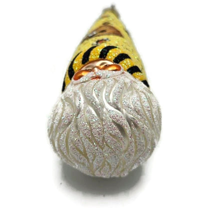 Patricia Breen Winter Sage Bee Beeskep Santa Head Spring Christmas Ornament 2655