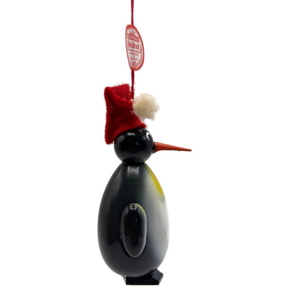 Steinbach Penguin Black Handmade Wooden German Animal Christmas Tree Ornament