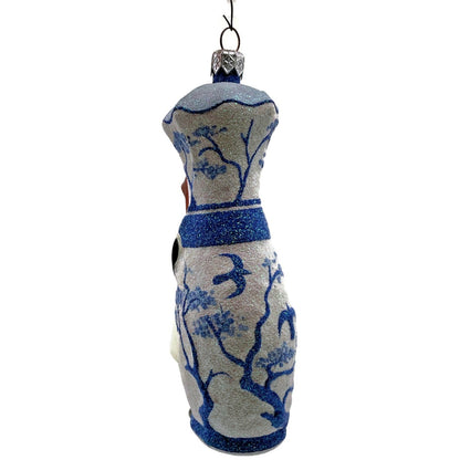 Patricia Breen Girl with Vase Boits Daughter Chinoiserie Christmas Tree Ornament