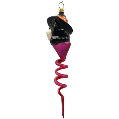 Christopher Radko Spiral Swirl Cat Hat Halloween Christmas Ornament 99-070-0