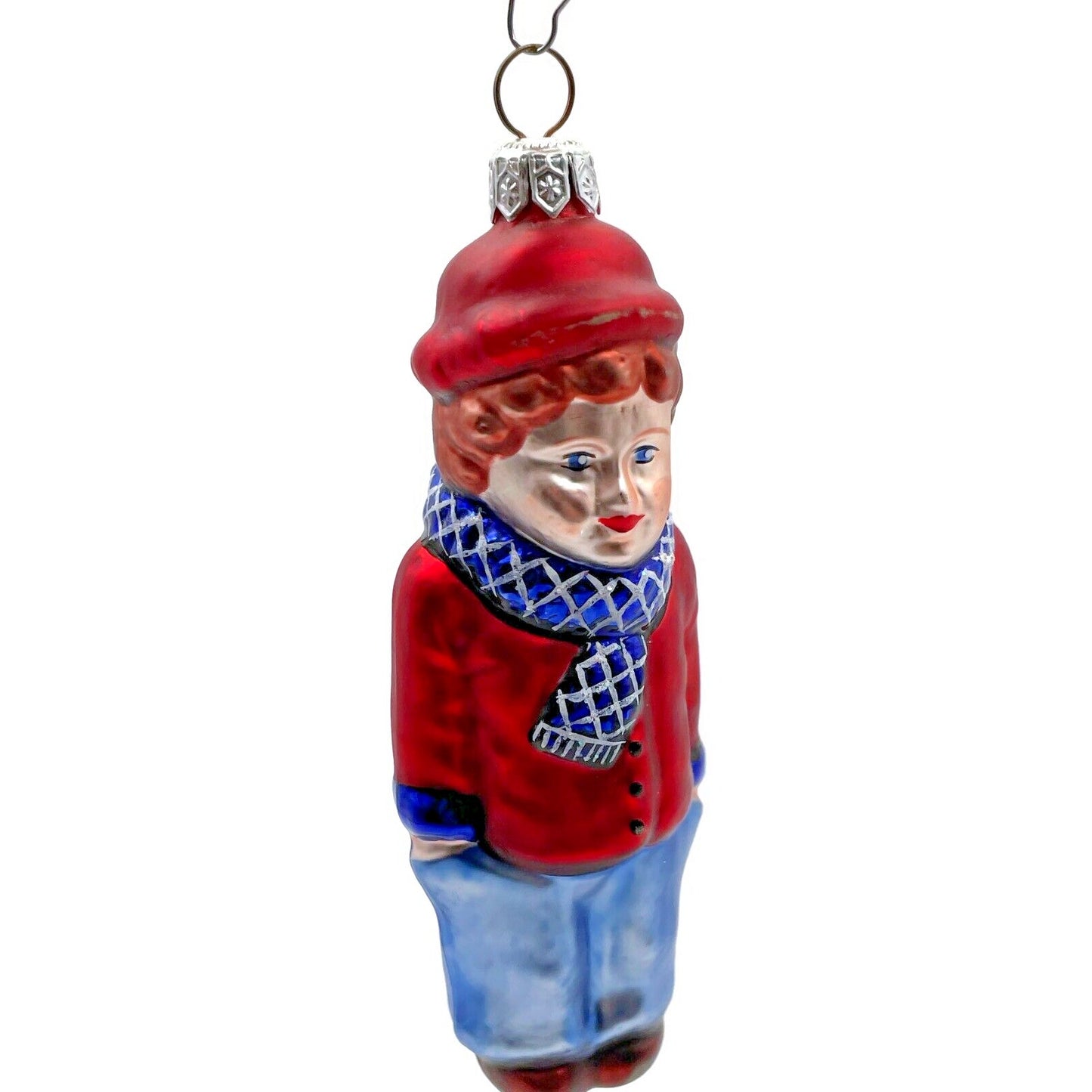 Patricia Breen Henry The Victorian Boy Auburn Hair Red Christmas Tree Ornament