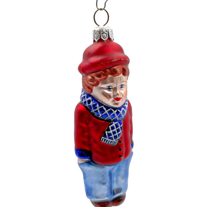 Patricia Breen Henry The Victorian Boy Auburn Hair Red Christmas Tree Ornament