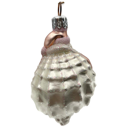 Patricia Breen Turitella Santa Pink Aquatic Seashell Nautical Christmas Ornament