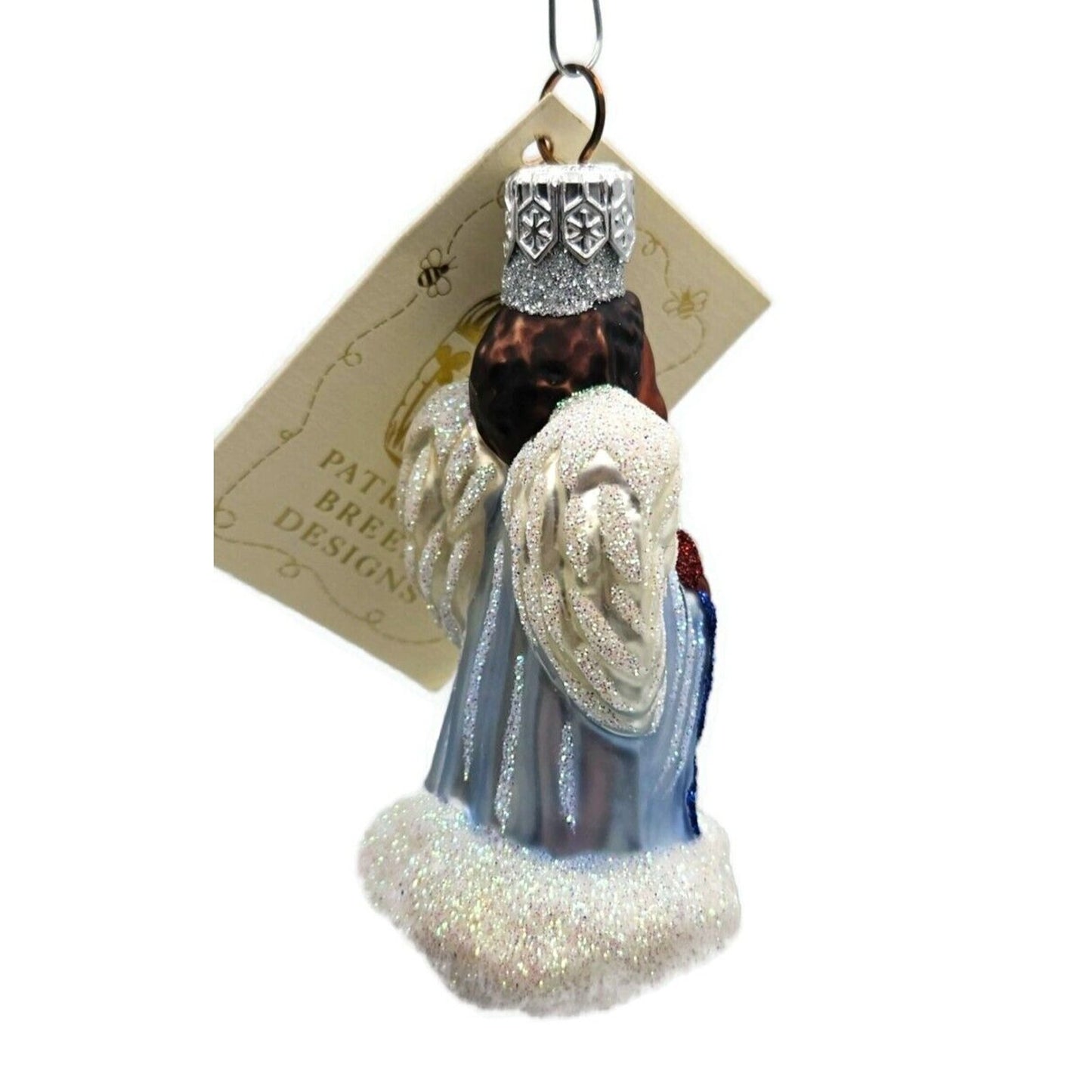 Patricia Breen Quartet of Angels Pastel Heart Glass Christmas Tree Ornament 9834