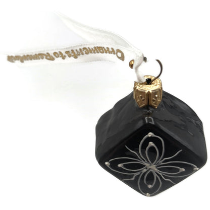 Truffle Candy Ornaments To Remember Black Glass Sweet Treat Christmas Ornament