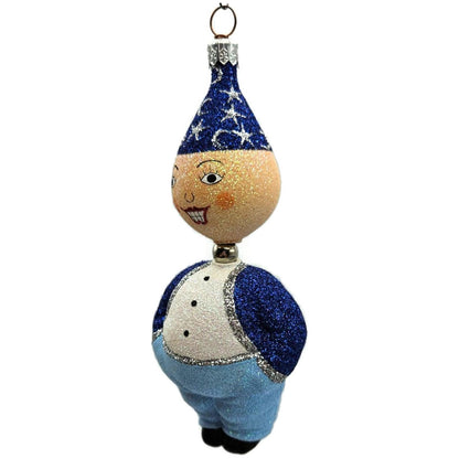 Patricia Breen Trick Or Treaters Wiz Moon Stars Glass Halloween Ornament 2282