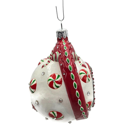 Patricia Breen Happy Holidays Hamish Peppermint Chameleon Christmas Ornament