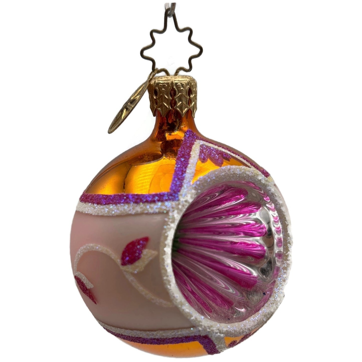 Christopher Radko Fantasia Kensington Glow Ball Reflector Christmas Ornament