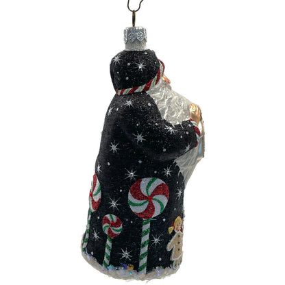 Patricia Breen Ornament Torun Santa Black Candy Canes Gingerbread Christmas Tree
