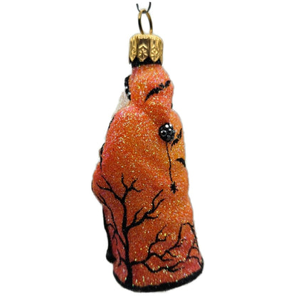 Patricia Breen Halloween Mini Redoute Santa Orange Glass Halloween Ornament 2426