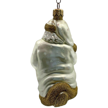 Patricia Breen Santa and Sarenka Pearl Dots Snowflakes Christmas Tree Ornament